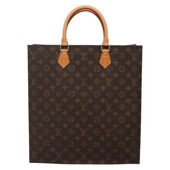 LOUIS VUITTON Monogram Sac Plat Hand Bag M51140 LV Auth 141603 - Picture 3 of 16